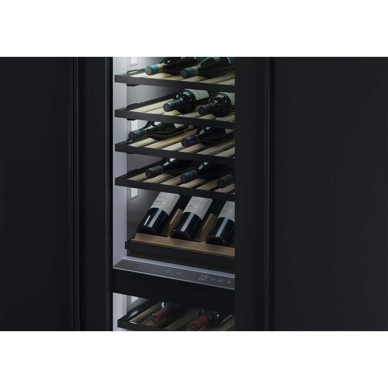 Fisher & Paykel Series 11 Integrated 24 in. Built-In Column Wine Cabinet with Dual Zones & 91 Bottle Capacity Left Hinged - Custom Panel Ready, , hires