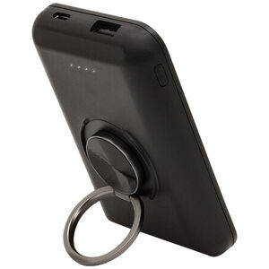Helix MagWireless 5,000 mAh Portable Battery Pack with ring stand - Black, , hires