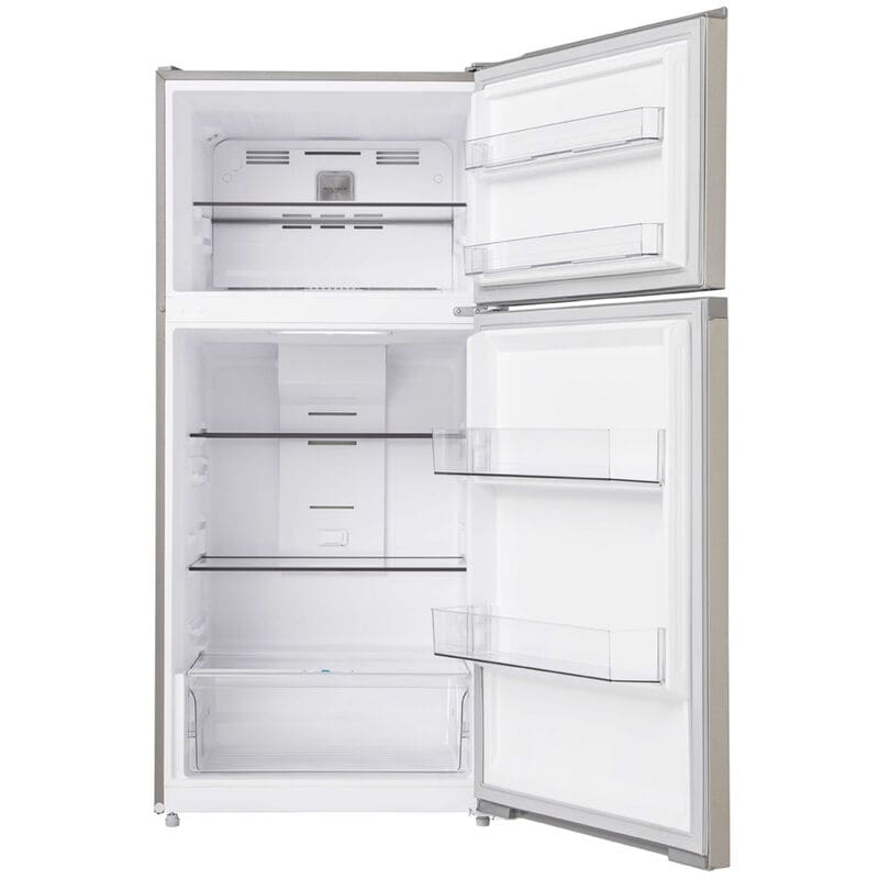 Midea 28 in. 14.2 cu. ft. Counter Depth Garage-Ready Top Freezer Refrigerator - Stainless Steel, Stainless Steel, hires