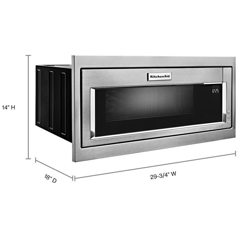 Perfect Aire 1.1 Cu ft Black/Silver Microwave 1000 W