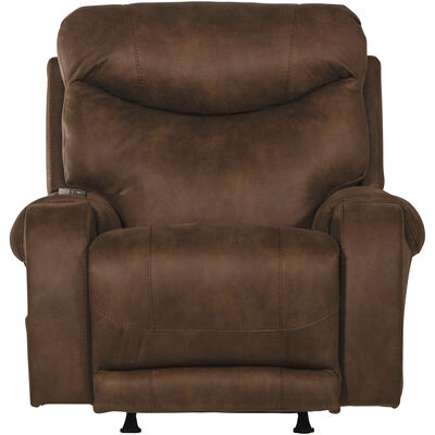 Jackson Furn Recliner w/ Heat & Massage | 64102-2BROWN