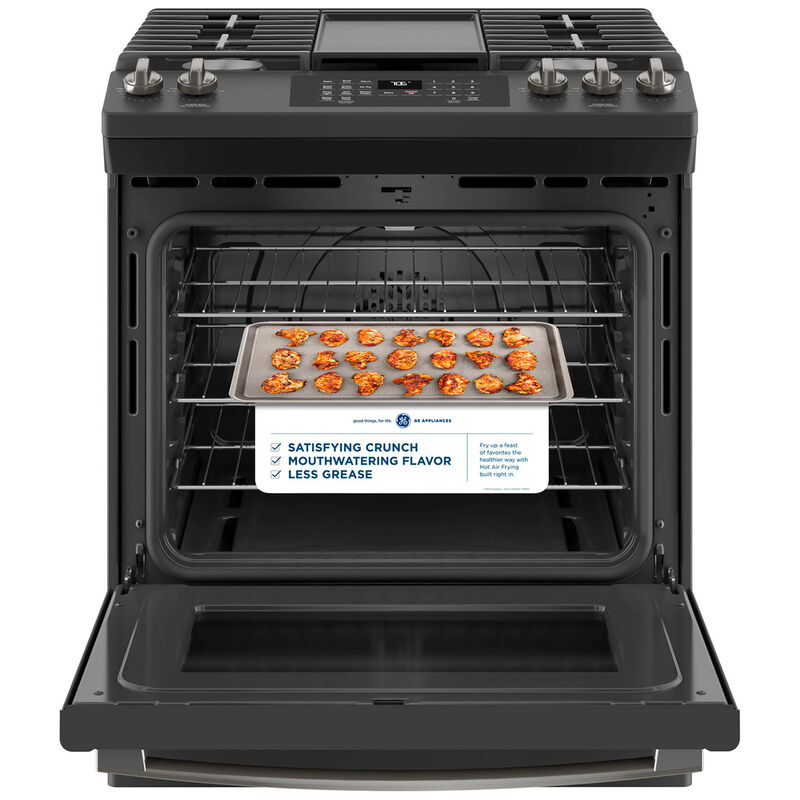 GE 30 in. 5.6 cu. ft. Smart Air Fry Convection Oven SlideIn Gas Range