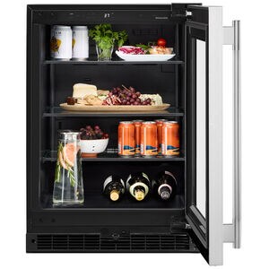 KitchenAid 24 in. 5.2 cu. ft. Undercounter Refrigerator - Stainless Steel, , hires