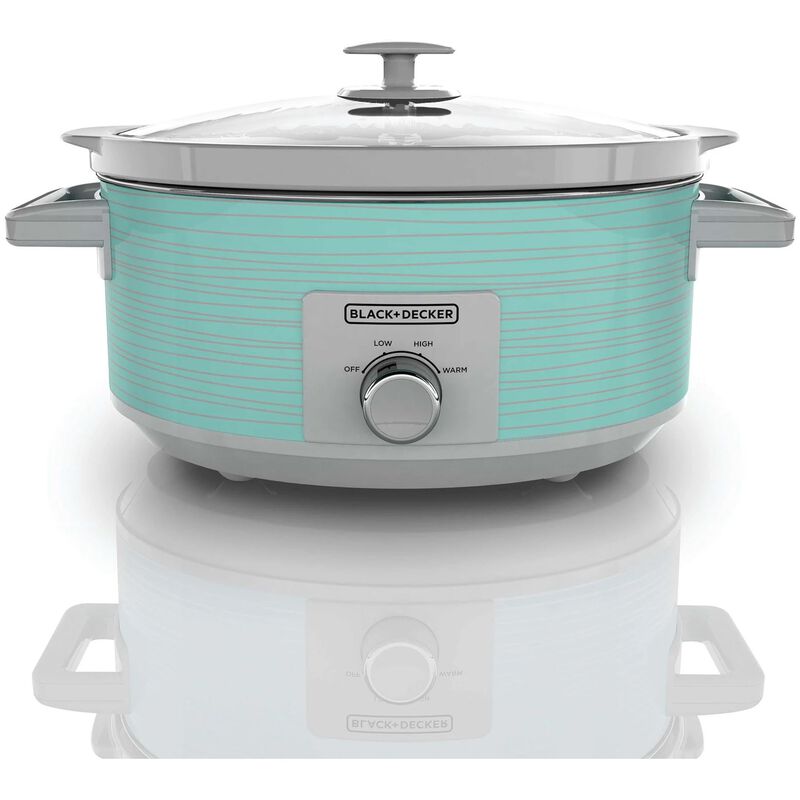Black & Decker 7-Quart Slow Cooker - Teal, , hires