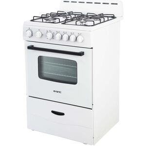 Avanti 24 in. 2.6 cu. ft. Gas Range with 4 Sealed Burners - White, , hires