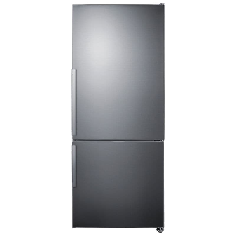 Summit Thin Line Series 28 in. 13.8 cu. ft. Counter Depth Bottom Freezer Refrigerator with Ice Maker - Stainless Steel, , hires