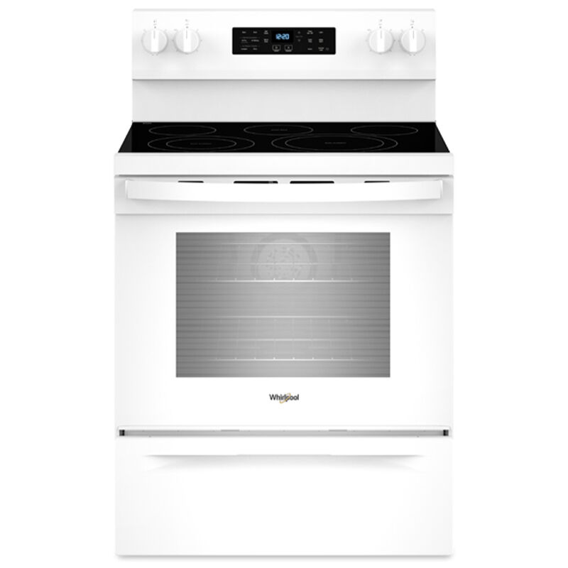 Whirlpool 30 in. 5.3 cu. ft. Air-Fry Standard Convection Electric Range with Radiant Burners - White, , hires