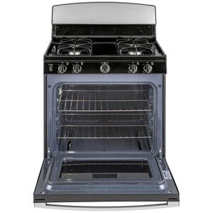 GE 30 in. 4.8 cu. ft. Gas Range with 4 Sealed Burners - Stainless Steel, Stainless Steel, hires