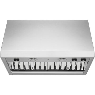 JennAir Pro-Style 30 in. Ducted Canopy Pro Style Style Range Hood with 600 CFM, 4 Fan Speeds & 2 Halogen Lights - Stainless Steel | JXW9030HP