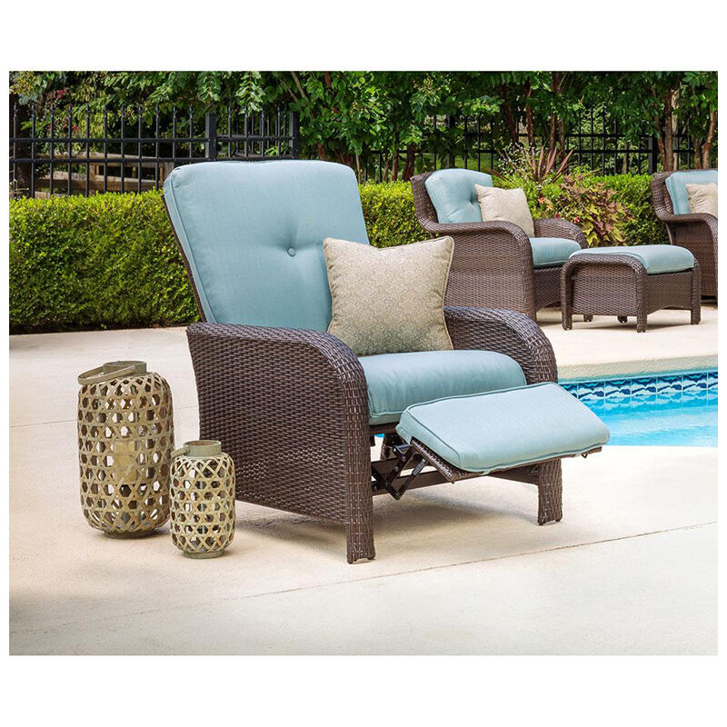 Hanover Strathmere Patio Furniture, Outdoor Furniture Recliner Chair