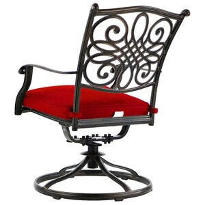 Hanover Traditions 3-Piece Bistro Set - Red, , hires