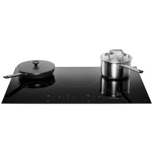 JennAir Oblivian Glass 30 in. 5-Burner Induction Cooktop with Power Burner - Black, , hires