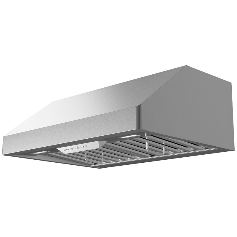 Zephyr Tempest 36 in. Standard Style Range Hood with 6 Speed Settings, 650 CFM, Convertible Venting & 2 LED Lights - Stainless Steel, , hires