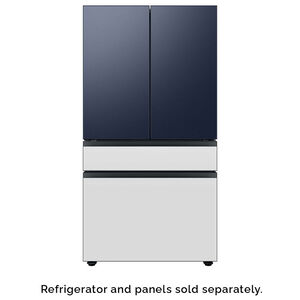 Samsung Bespoke 4-Door French Door Bottom Panel for Refrigerators - White Glass, , hires