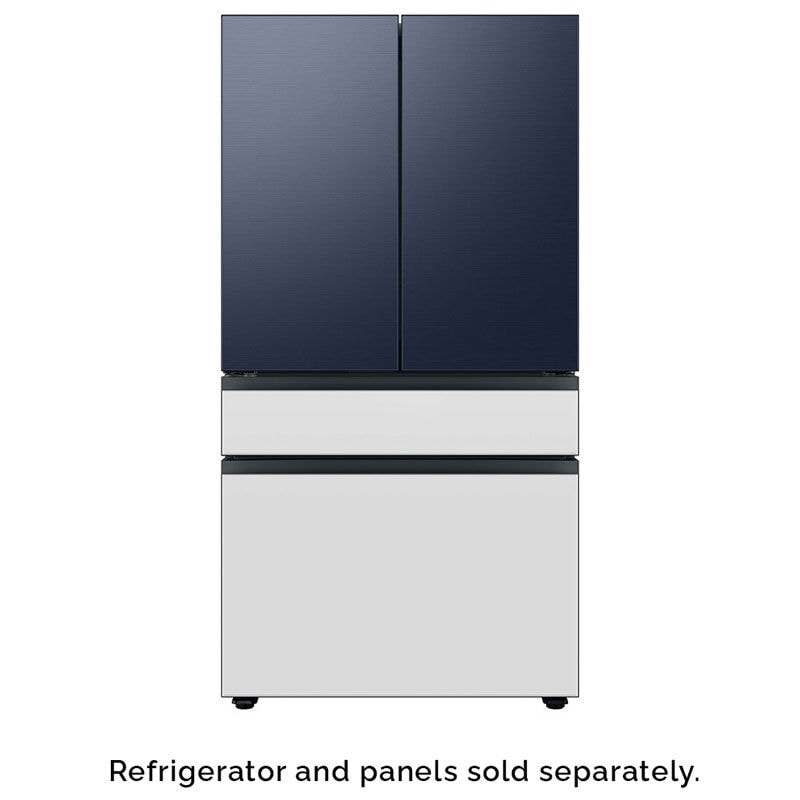 Samsung Bespoke 4-Door French Door Bottom Panel for Refrigerators - White Glass, , hires