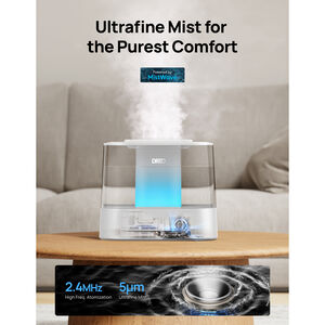 Dreo Ultrasonic 1.06 Gallon Cool Mist Humidifier - White, , hires