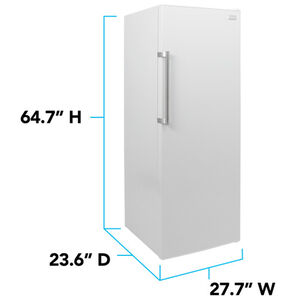 Avanti 24 in. 10.8 cu. ft. Upright Freezer with Adjustable Shelves & Digital Control - White, , hires