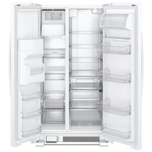 Whirlpool 33 in. 21.4 cu. ft. Side by Side Refrigerator with Ice & Water Dispenser - White, White, hires