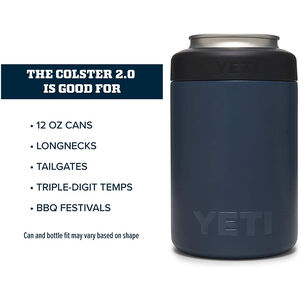  YETI Rambler 12 oz. Colster Can Insulator for Standard Size  Cans, Offshore Blue : Home & Kitchen