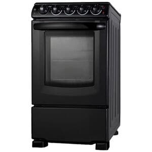 Summit 20 in. 2.3 cu. ft. Electric Range with Smoothtop Burners - Black, , hires