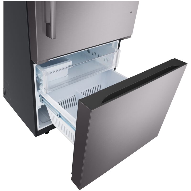 LG 33 in. 25.5 cu. ft. Smart Bottom Freezer Refrigerator with Ice Maker - Black Stainless Steel, , hires