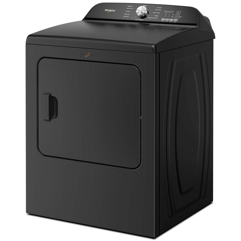 Whirlpool 29 in. 7.0 cu. ft. Electric Dryer with Wrinkle Shield Option, Steam Cycle & Sensor Dry - Volcano Black, Volcano Black, hires