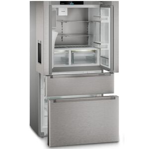 Liebherr Plus Series 36 in. 19.0 cu. ft. Smart Counter Depth 4-Door French Door Refrigerator with Ice & Water Dispenser - Stainless Steel, , hires