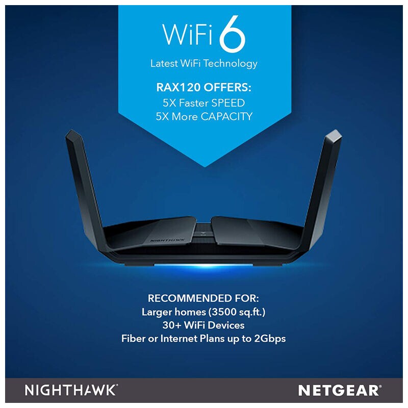 Netgear Nighthawk AX12 12-Stream MU-MIMO Wi-Fi 6 Router, , hires