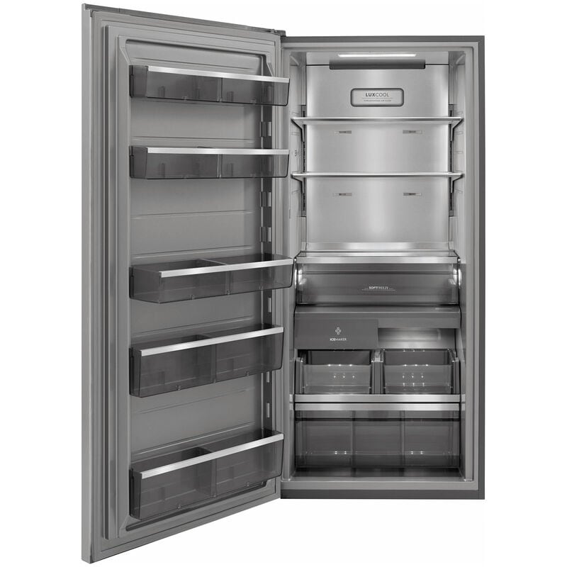 Electrolux 33 in. 18.9 cu. ft. Built-in Double-Drawers Upright Freezer with Ice-Maker & Adjustable Shelves - Stainless Steel, , hires