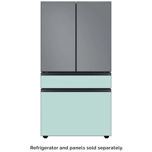 Samsung BESPOKE 4-Door French Door Bottom Panel for Refrigerators - Morning Blue Glass, , hires