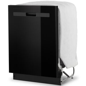 Whirlpool 24 in. Top Control Dishwasher with 55 dBa Sound Level & Pocket - Black, Black, hires