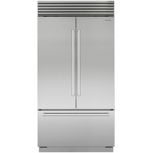Sub-Zero Classic Series 42 in. Built-In 24.7 cu. ft. Smart Counter Depth French Door Refrigerator with Professional Handles - Stainless Steel, , hires