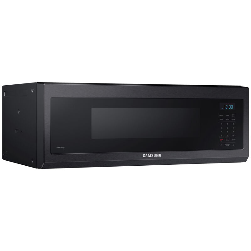 Samsung 30" 1.1 Cu. Ft. Over-the-Range Microwave with 10 Power Levels & 400 CFM - Black Stainless Steel, Black Stainless Steel, hires