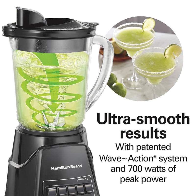 Hamilton Beach Power Elite Blender with 40 oz. Glass Jar, , hires