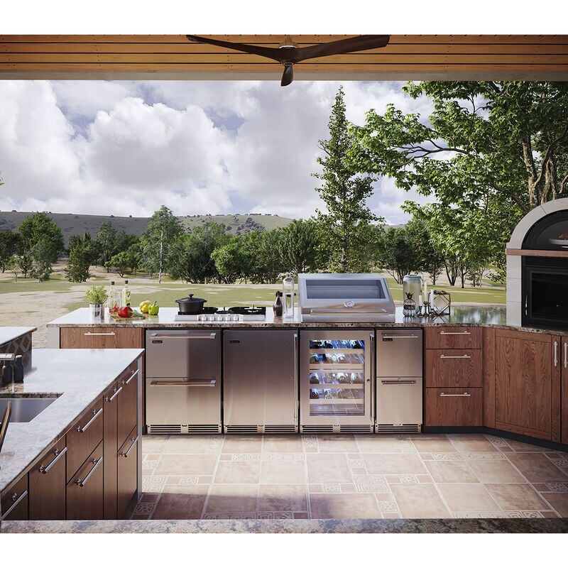 Perlick Signature Series 24 in. 5.2 cu. ft. Double Refrigerator Drawers - Stainless Steel, , hires