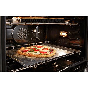 KitchenAid 48 in. 6.3 cu. ft. Smart True European Convection Double Oven Gas Range with 6 Sealed Burners & Griddle - Black, , hires