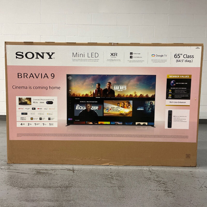Sony - 65" Class Bravia 9 Series QLED Mini-LED 4K UHD Smart Google TV (Open Box Good Condition), , hires