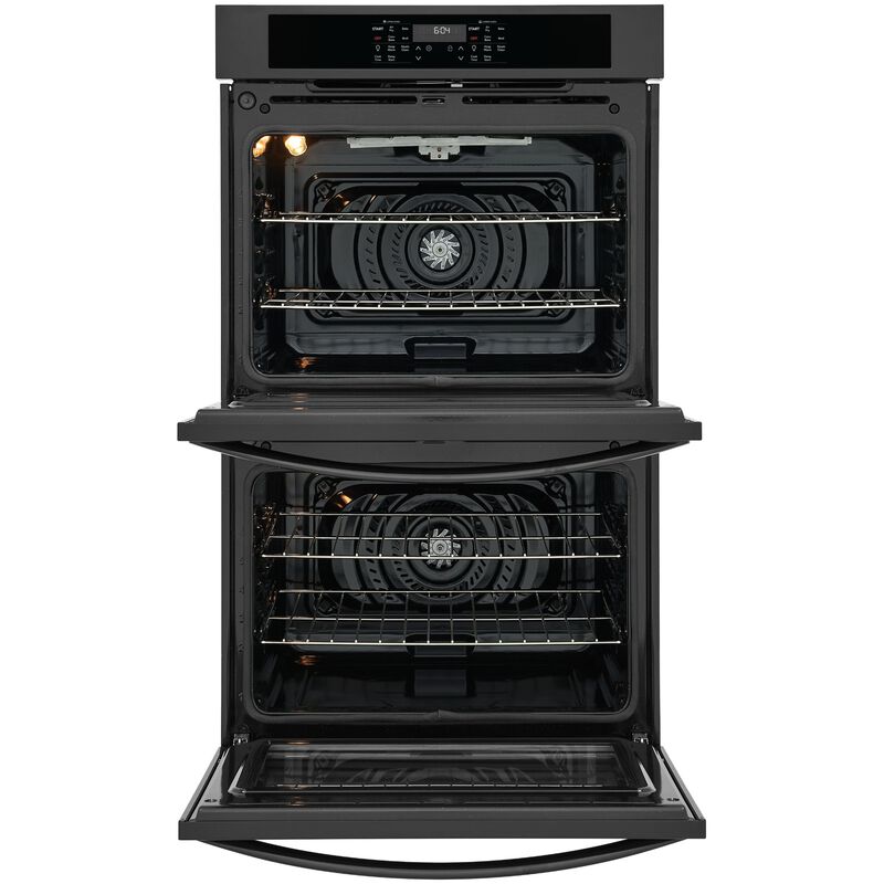 Frigidaire 30 in. 10.6 cu. ft. Top Control Electric Double Wall Oven With Standard Convection - Black, Black, hires