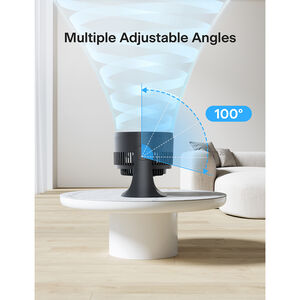 Pelonis Table Fan with 3 Speed Settings & Adjustable Tilt - Black, , hires