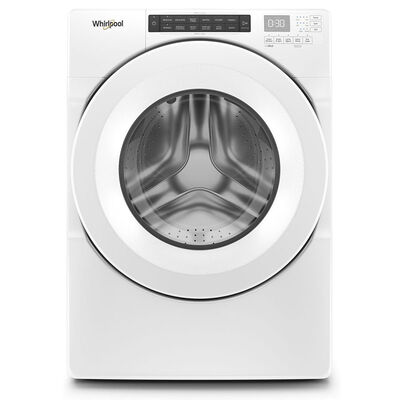 Whirlpool 27 in. 4.3 cu. ft. Closet-Depth Stackable Front Load Washer with Sanitize with Oxi - White | WFW560CHW