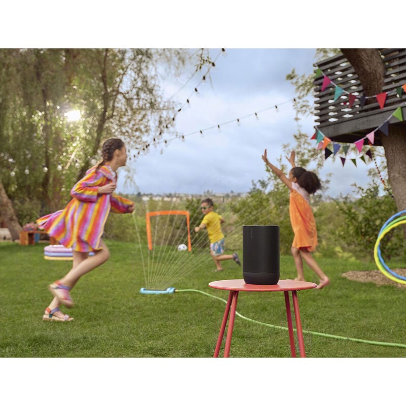 Sonos Move 2 Portable Rechargeable Splashproof Bluetooth & Wi-Fi Speaker - Black, Black, hires