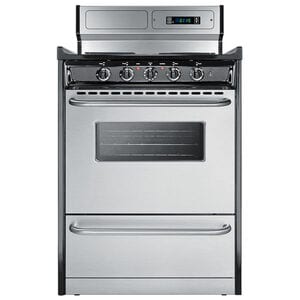 Summit 24 in. 2.9 cu. ft. Electric Range with Coil Burners - Stainless Steel, , hires
