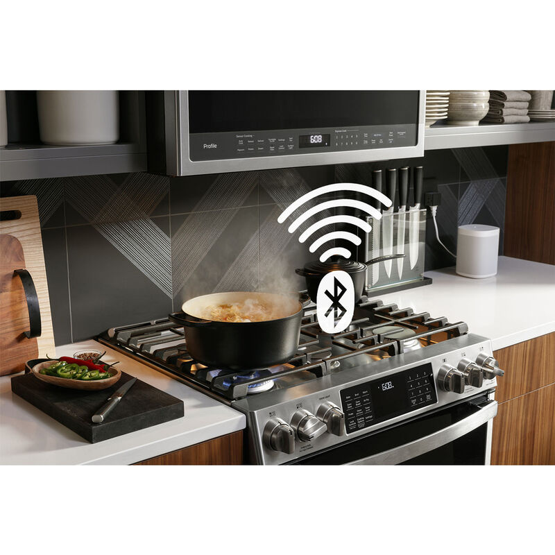 GE Profile™ 30 Built-In Gas Cooktop with 5 Burners and Optional  Extra-Large Cast Iron Griddle