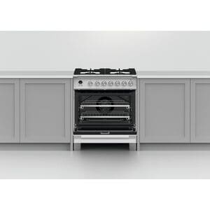 Fisher & Paykel Series 9 Classic 30 in. 3.5 cu. ft. True European Convection Dual Fuel Range with 4 Sealed Burners - White, , hires