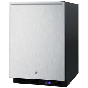 Summit 24 in. 4.7 cu. ft. Built-in Outdoor Frost Free Compact Upright Freezer with Adjustable Shelves - Stainless Steel, , hires