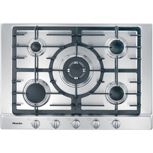 Miele Professional Series 30 in. Natural Gas Cooktop with 5 Sealed Burners - Stainless Steel, , hires