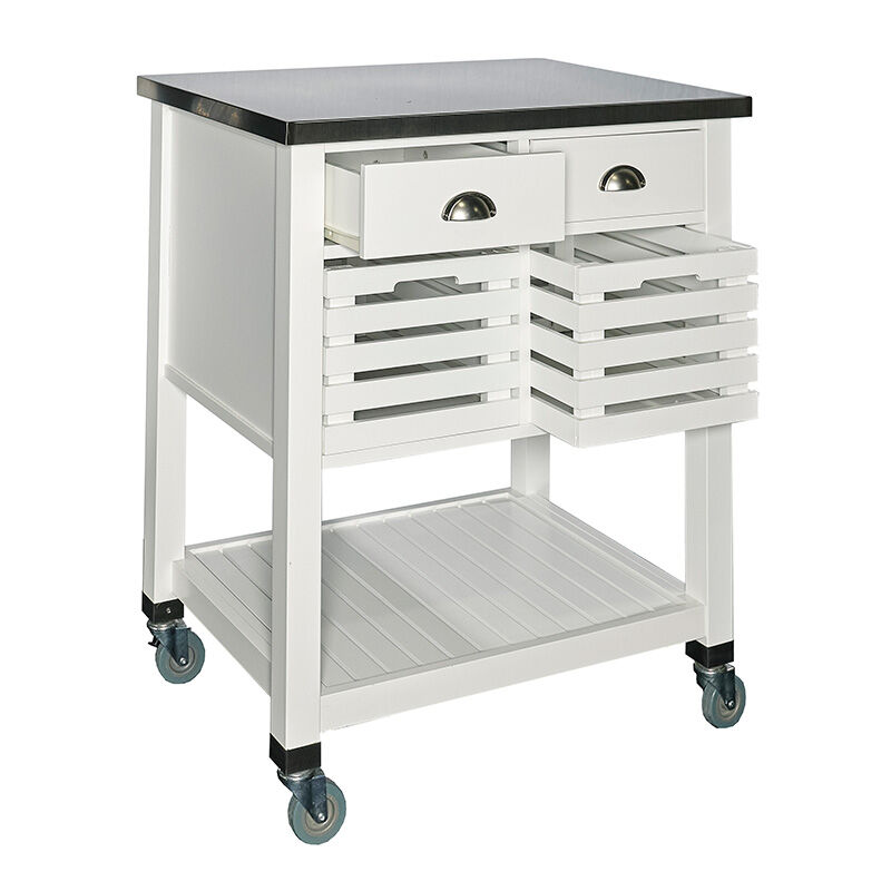 Taylor Kitchen Cart-White, , hires