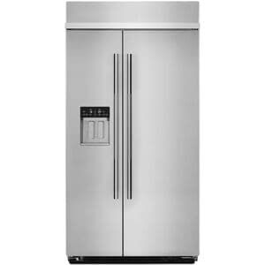 JennAir Rise 42 in. 25.5 cu. ft. Built-In Counter Depth Side by Side Refrigerator with Ice & Water Dispenser - Stainless Steel, , hires