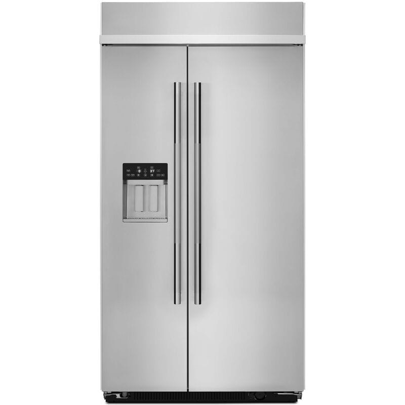 JennAir Rise 42 in. 25.5 cu. ft. Built-In Counter Depth Side by Side Refrigerator with Ice & Water Dispenser - Stainless Steel, , hires