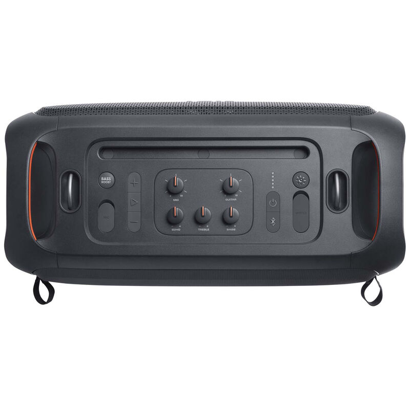 JBL PARTYBOX ON-THE-GO ESSENTIAL Portable Party Speaker with Built-In Lights & Wireless mic - Black, , hires